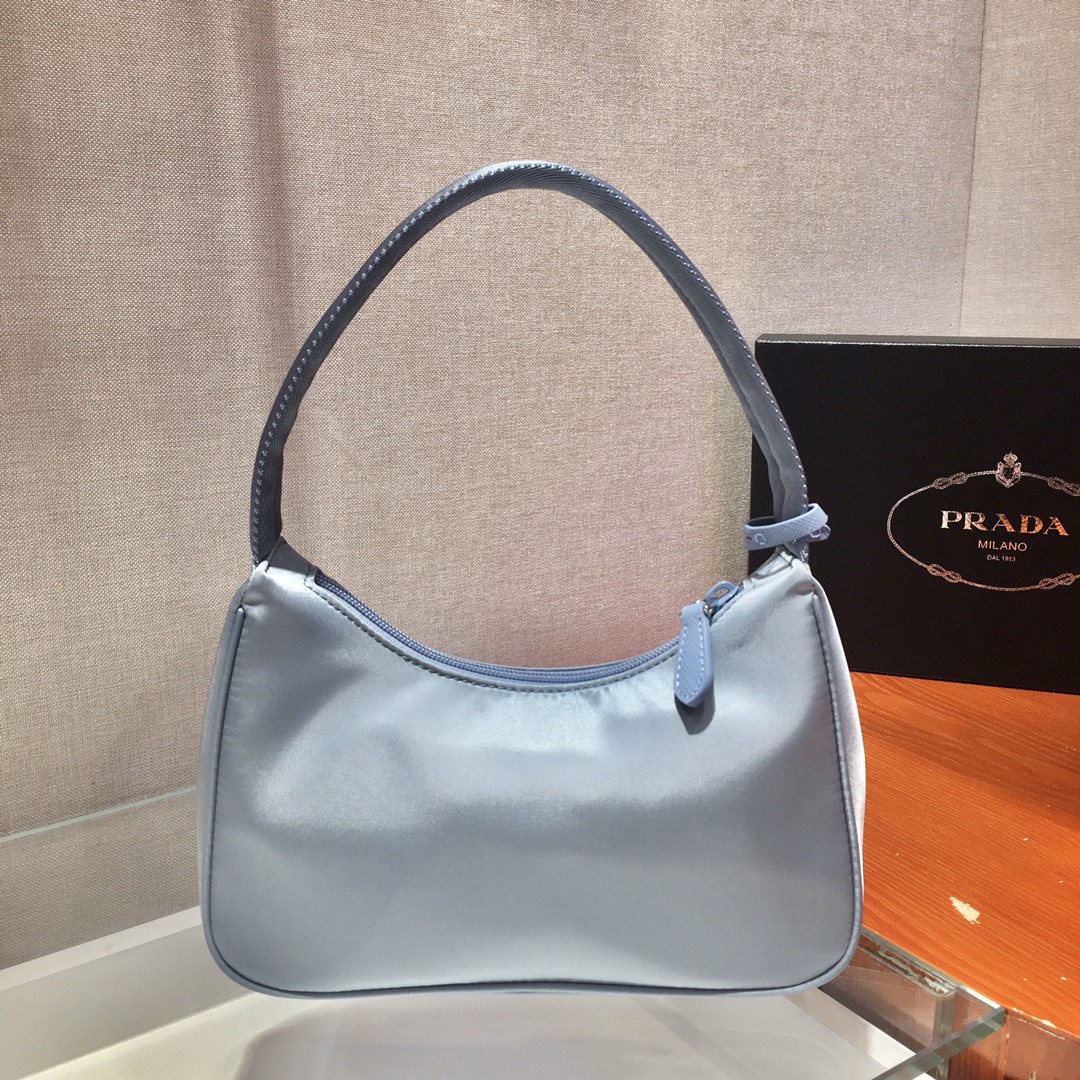 Prada Mini Re Nylon Re Edition 2000 Hobo Bag Handbag Cornflower 1NE515